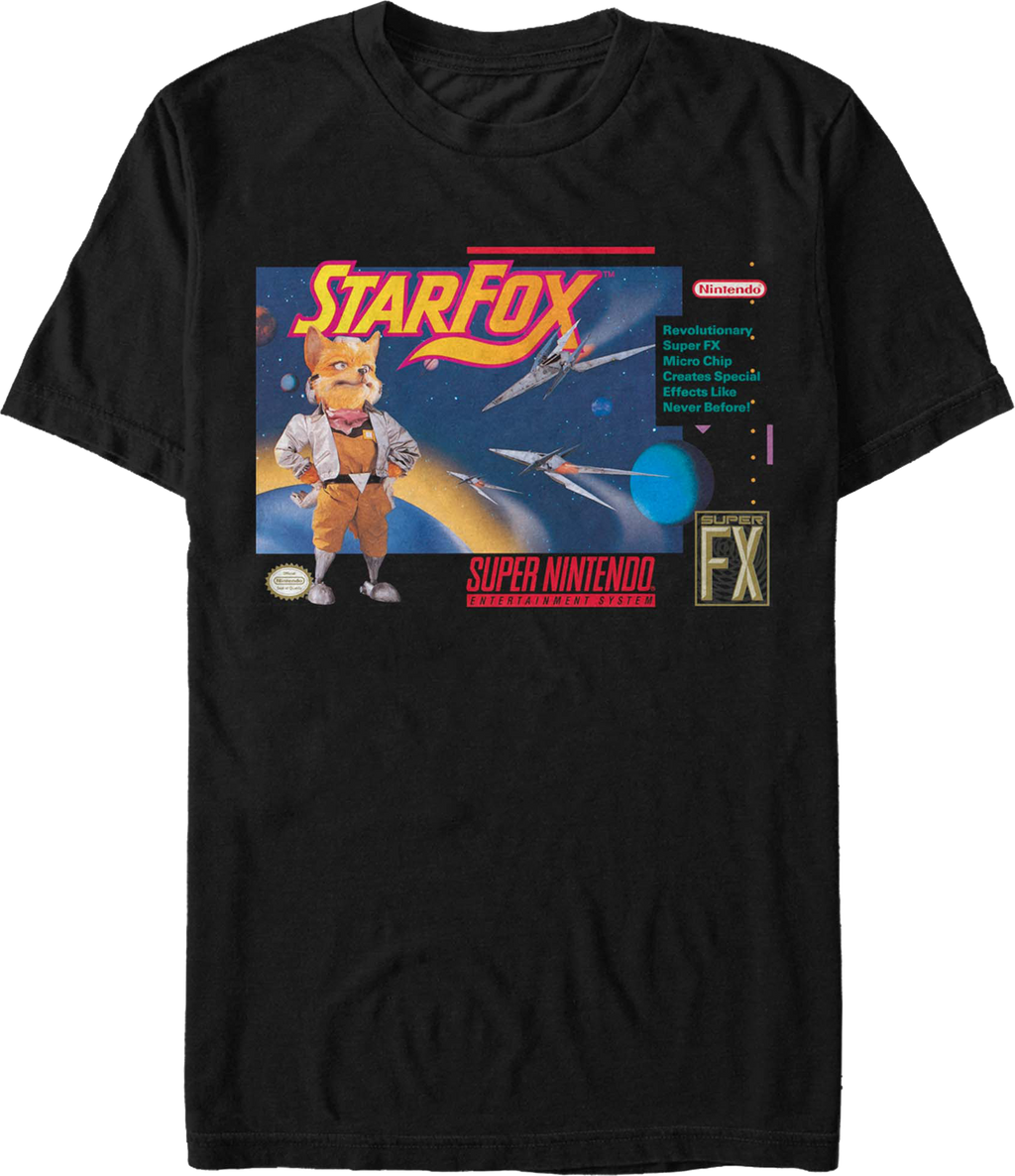 Super Nintendo Box Art Star Fox T-Shirt product image 1