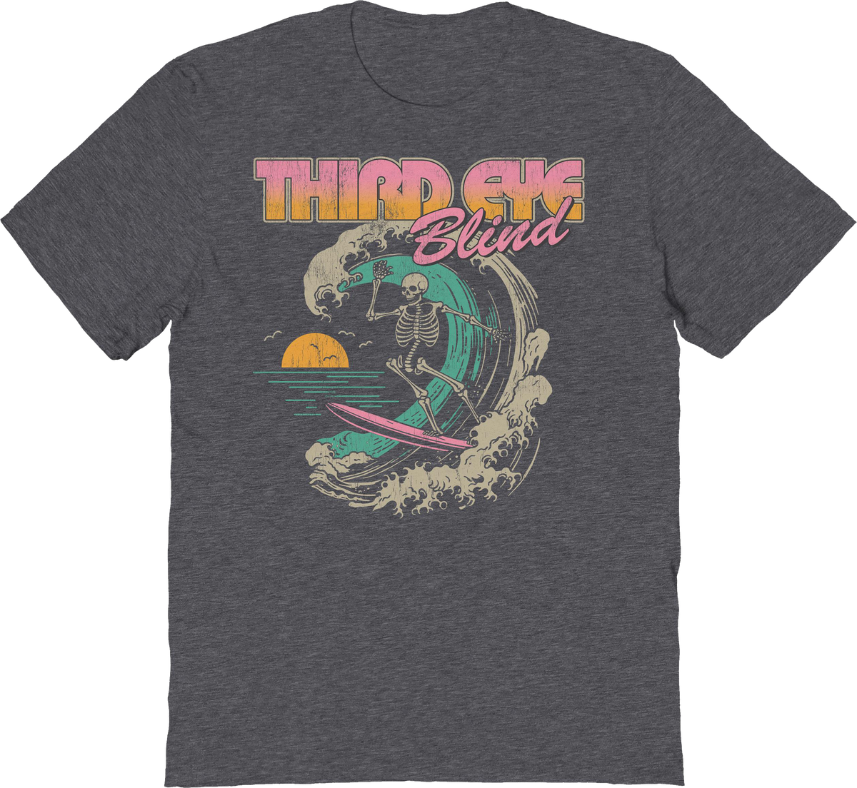 Surf Skeleton Third Eye Blind T-Shirt product image 1
