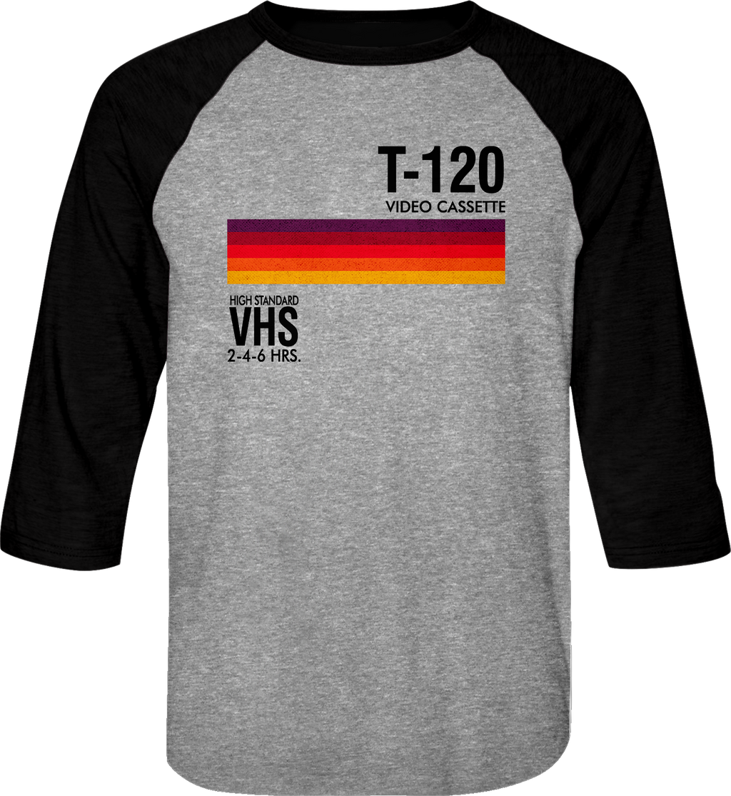 T-120 VHS Raglan Baseball Shirt product image 3