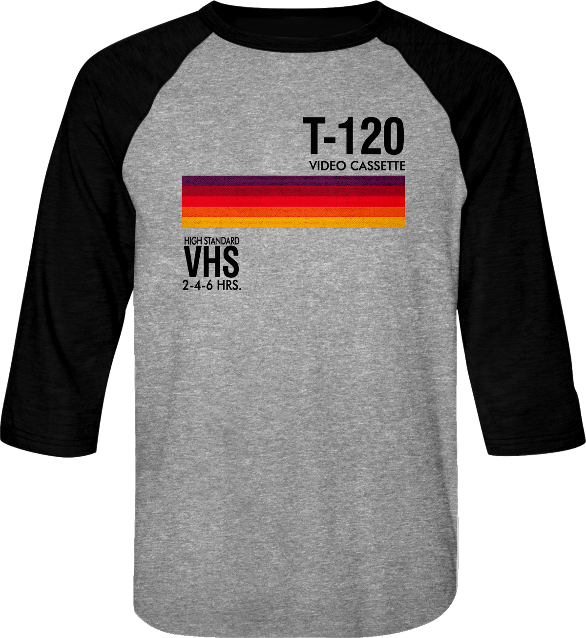 T-120 VHS Raglan Baseball Shirt product image 3