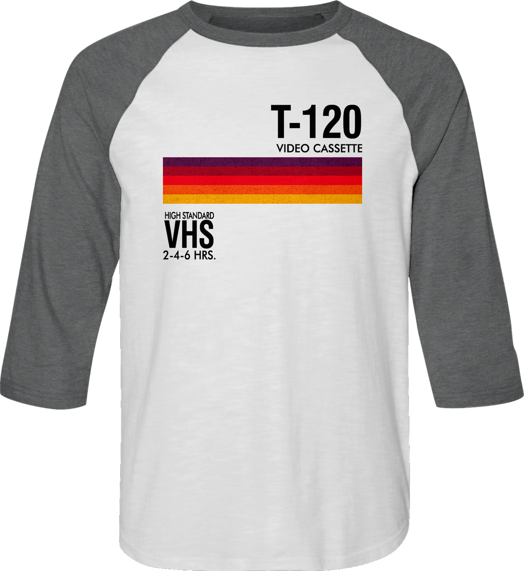 T-120 VHS Raglan Baseball Shirt product image 1