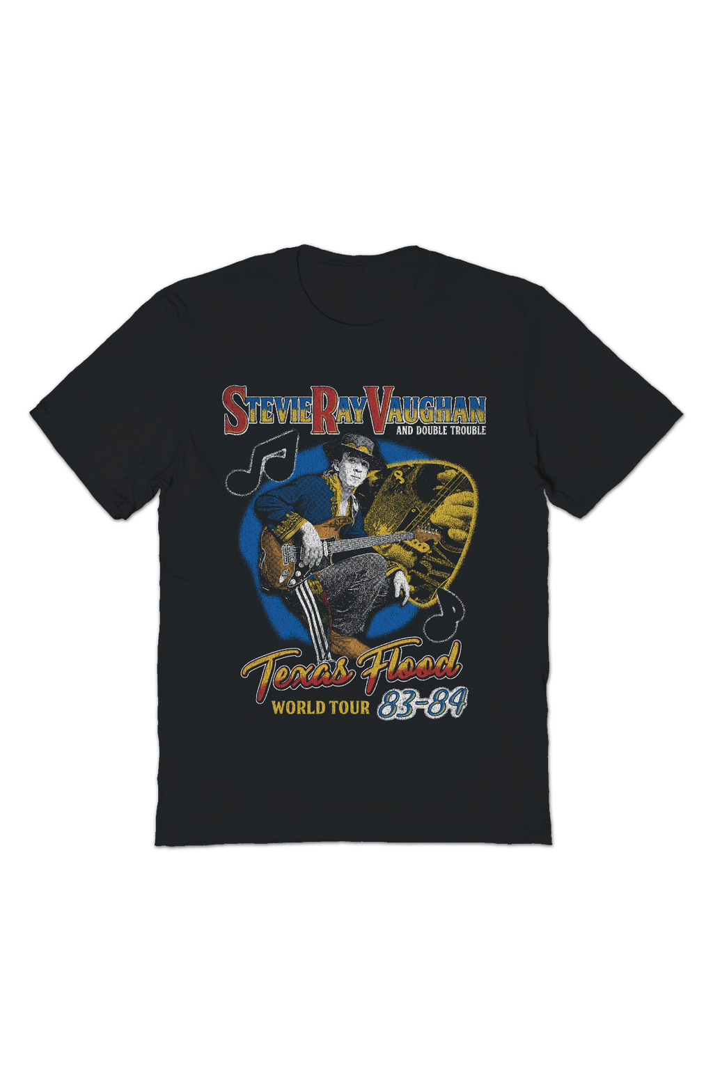 Texas Flood World Tour 83-84 Stevie Ray Vaughan T-Shirt product image 2