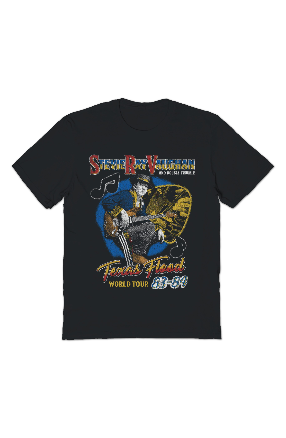 Texas Flood World Tour 83-84 Stevie Ray Vaughan T-Shirt product image 2