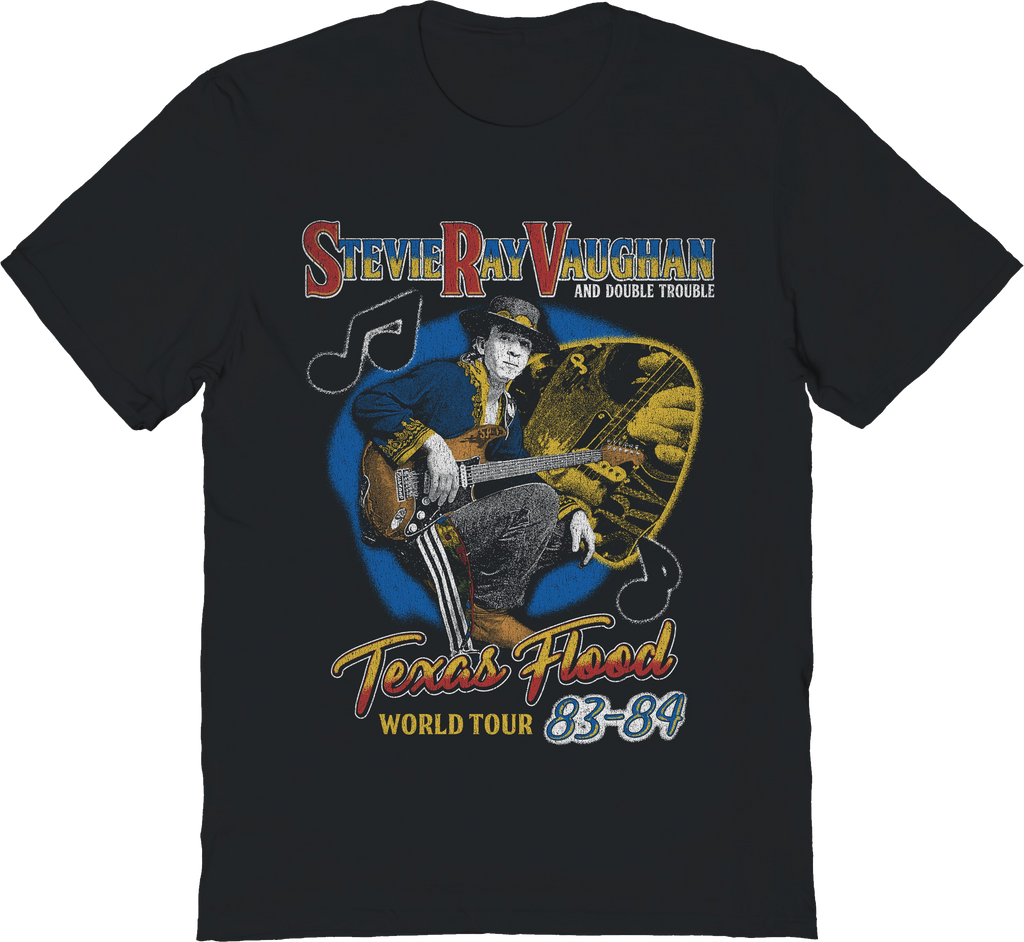 Texas Flood World Tour 83-84 Stevie Ray Vaughan T-Shirt product image 1