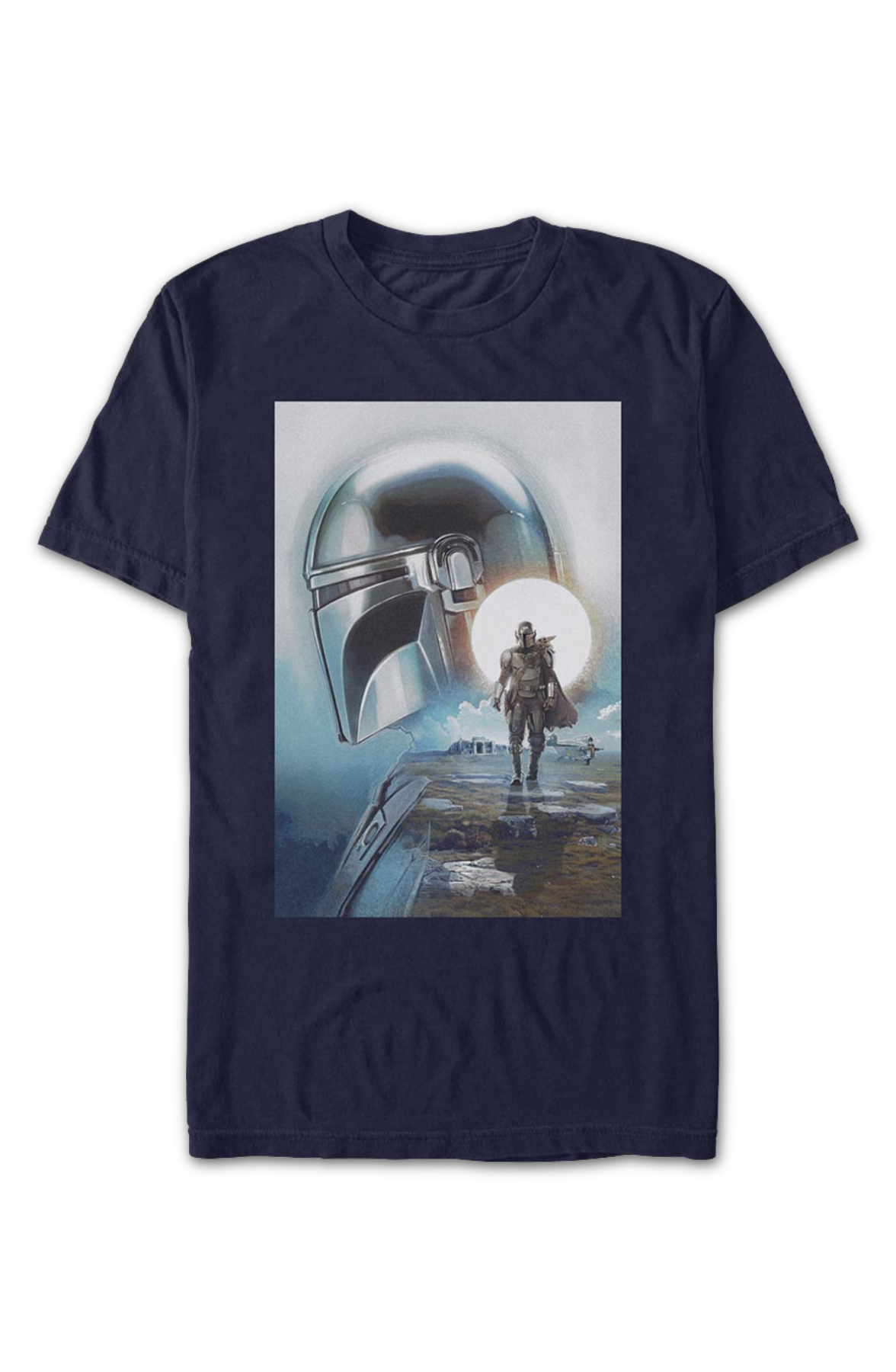The Mandalorian And Grogu Collage Poster Star Wars T-Shirt