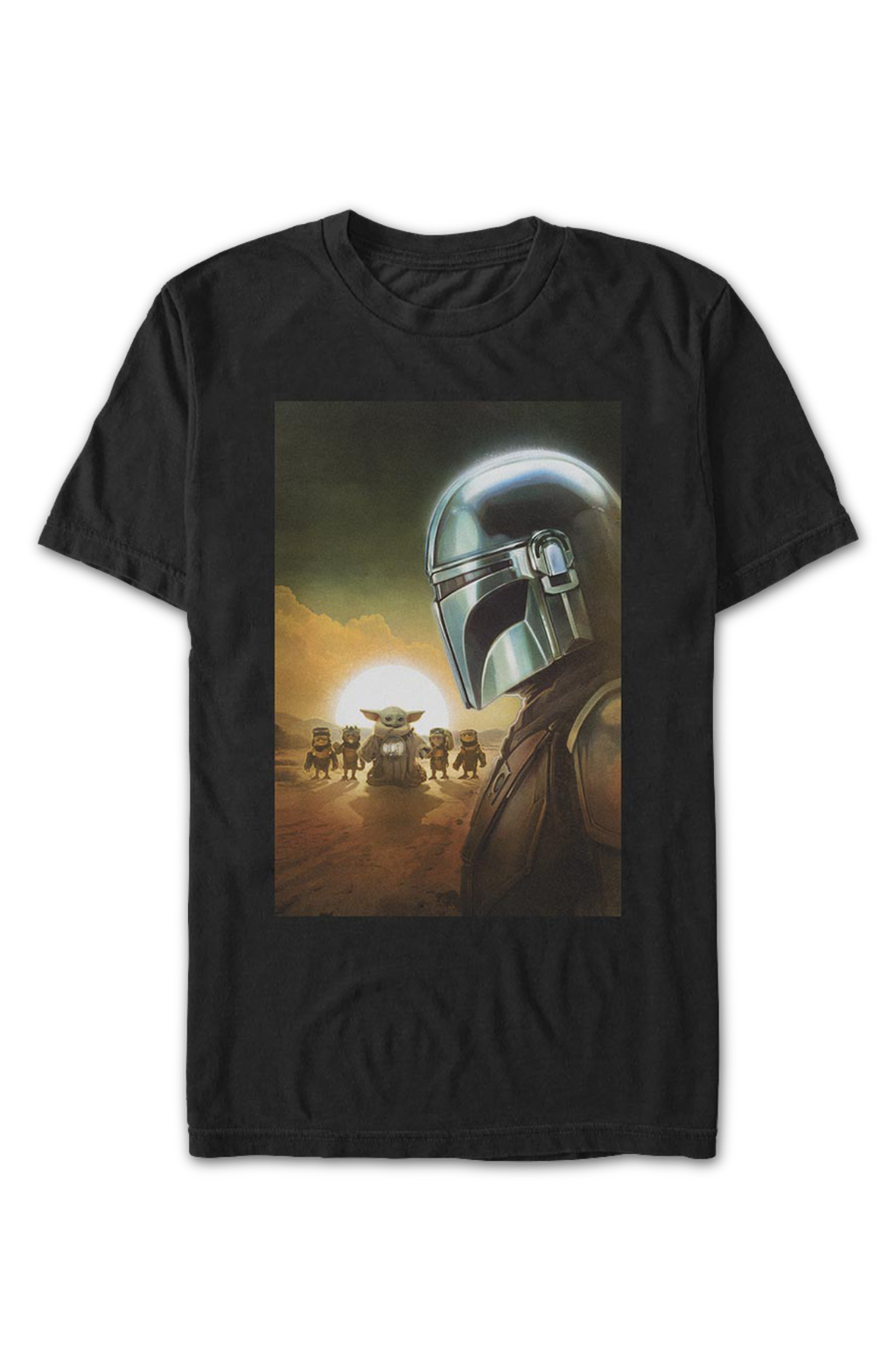 The Mandalorian And Grogu Most Wanted Poster Star Wars T-Shirt