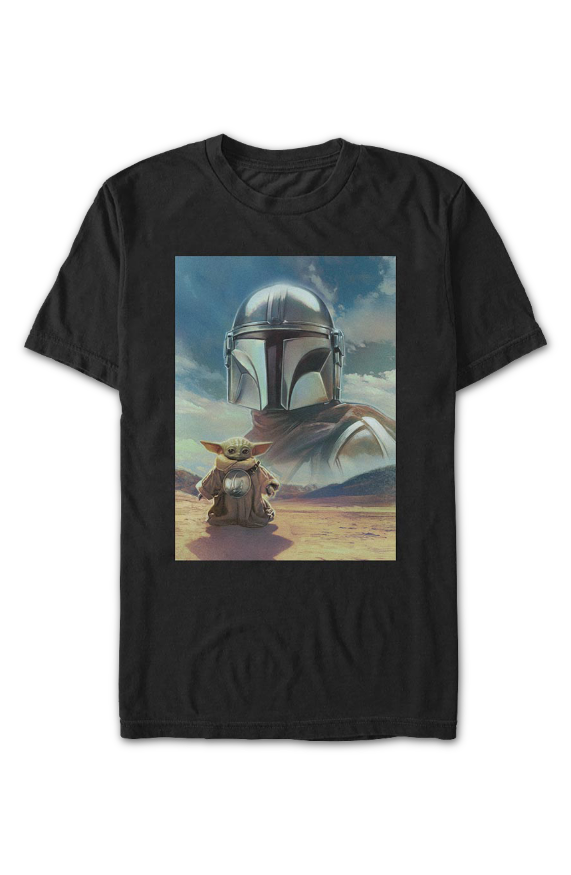 The Mandalorian And Grogu Poster Star Wars T-Shirt