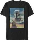 The Mandalorian And Grogu Poster Star Wars T-Shirt