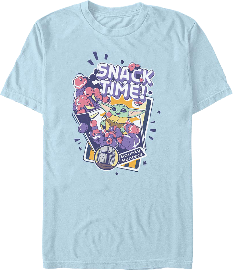 The Mandalorian And Grogu Snack Time Star Wars T-Shirt product image 1