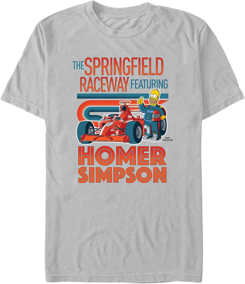 The Springfield Raceway Simpsons T-Shirt product image 1