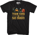 Train Hard Dad Harder Lionel Trains T-Shirt product image 1