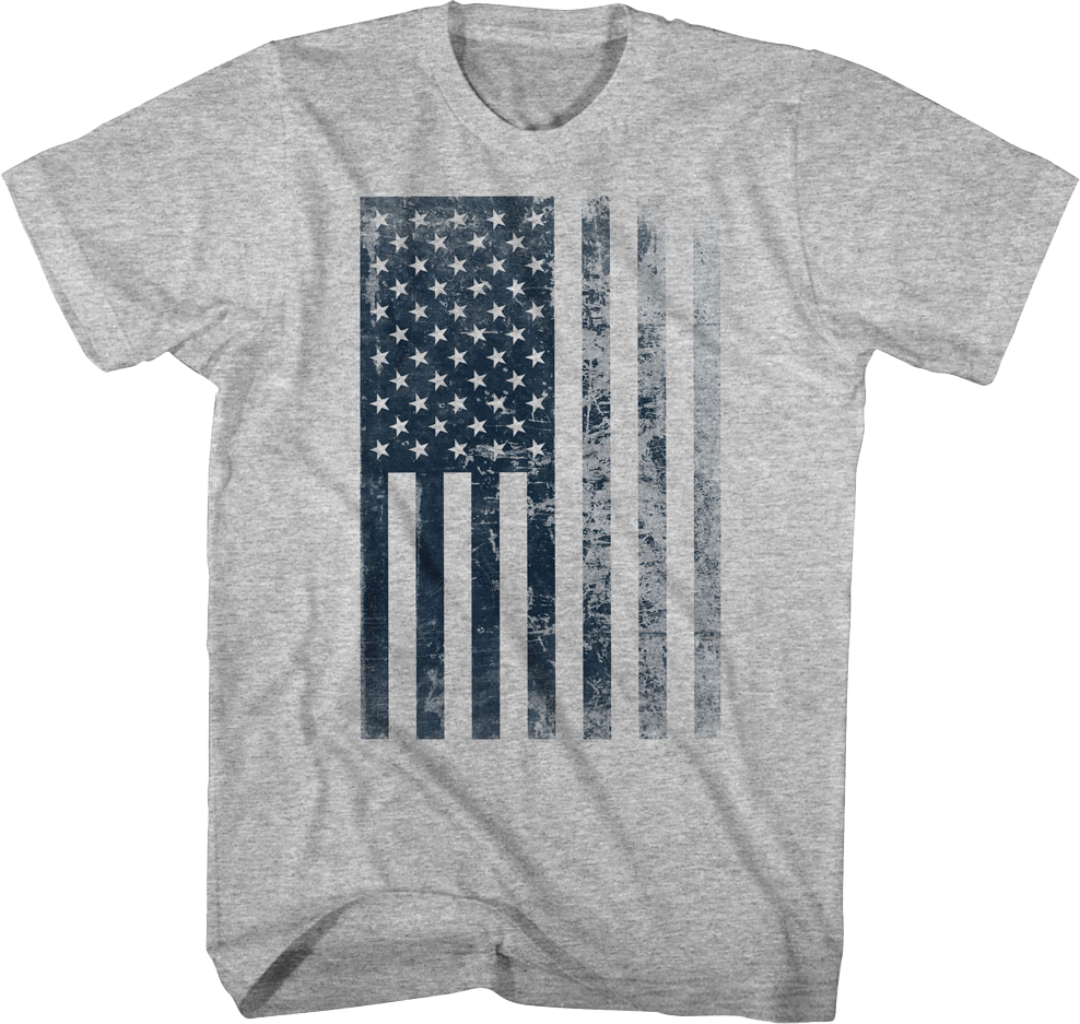 Vertical American Flag T-Shirt product image 1