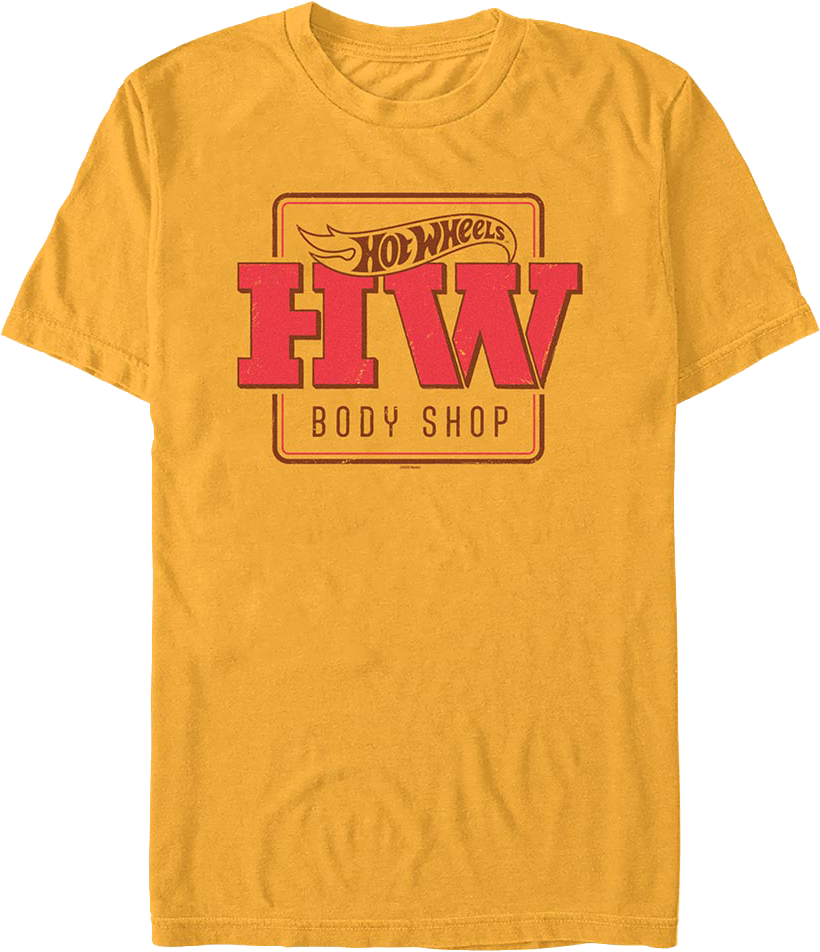 Vintage Body Shop Logo Hot Wheels T-Shirt product image 1