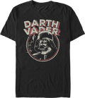 Vintage Darth Vader Circle Star Wars T-Shirt product image 1