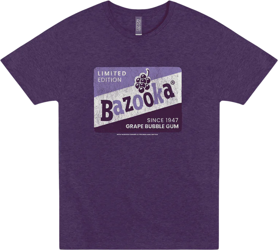 Vintage Grape Bazooka Bubble Gum T-Shirt product image 1