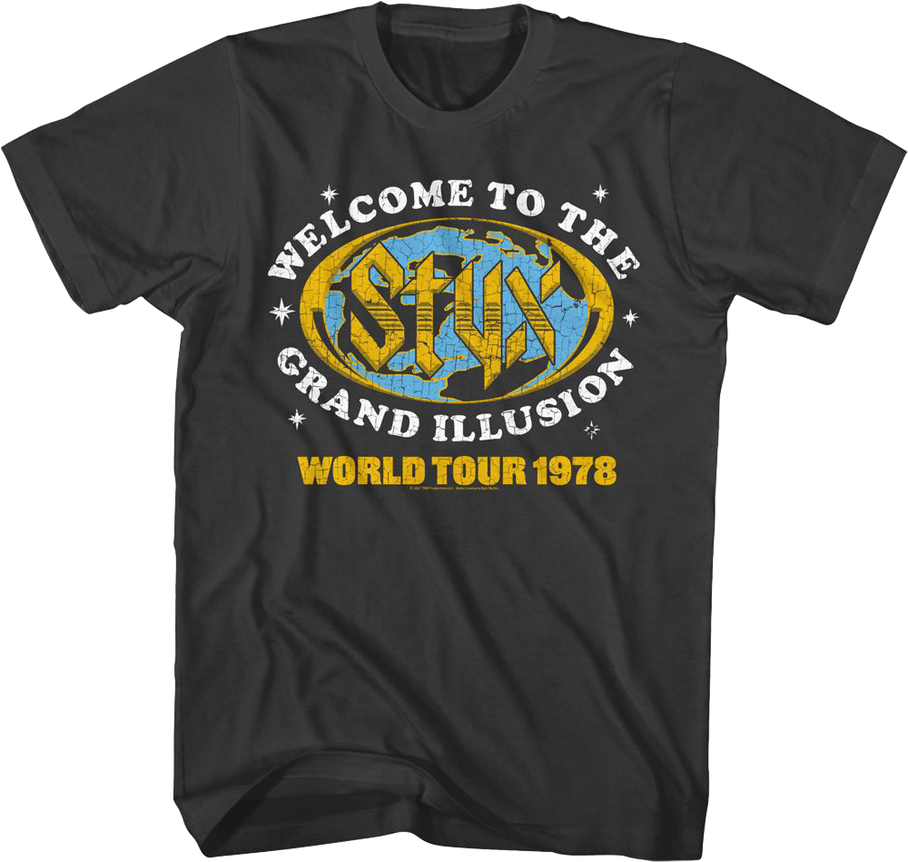 Welcome To The Grand Illusion World Tour 1978 Styx T-Shirt product image 1