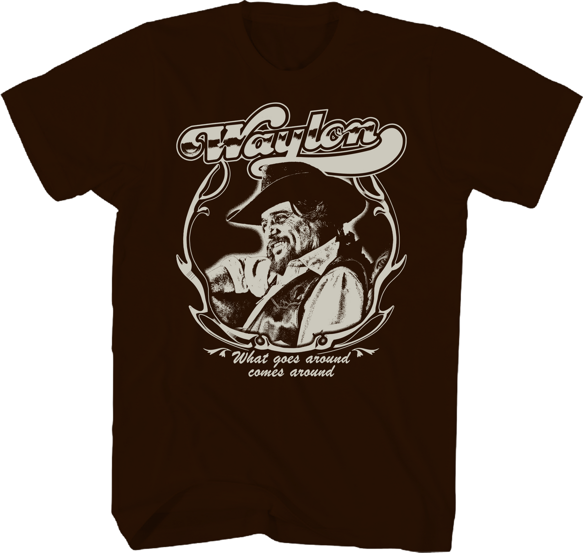What Goes Around Comes Waylon Jennings T-Shirt product image 1
