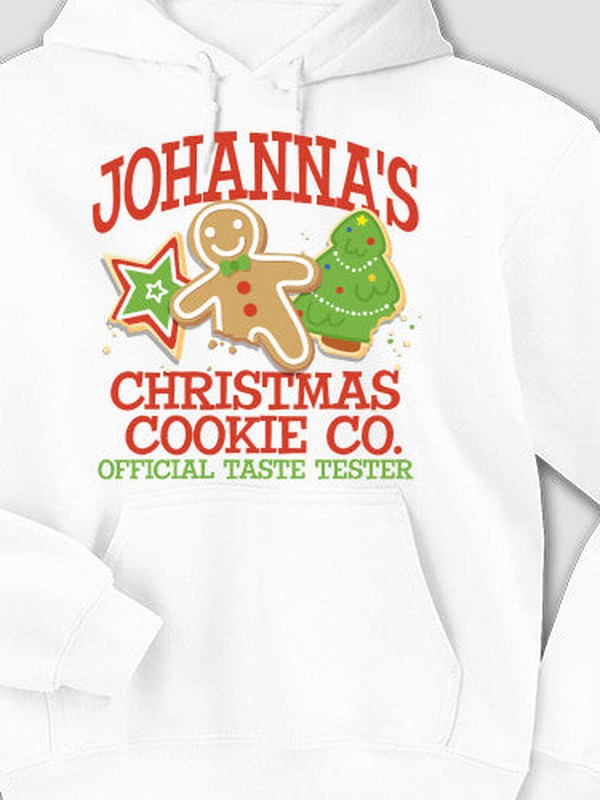 Christmas Cookie Tester : Printed Hoodies product image 2