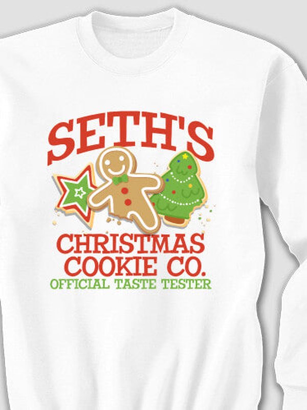 Christmas Cookie Tester : Printed Sweatshirts product image 2