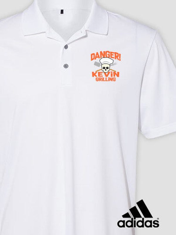 Danger Grilling : Embroidered Adidas® Polo Shirts product image 3