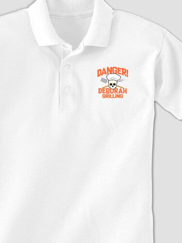 Danger Grilling : Embroidered Polo Shirts product image 3