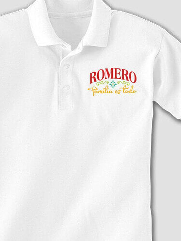 Familia es Todo : Embroidered Polo Shirts product image 3