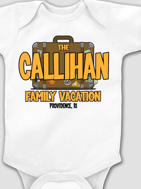 Family Vacation : Printed Baby Bodysuits