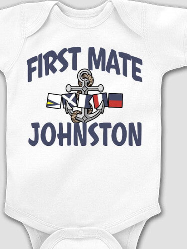 First Mate : Printed Baby Bodysuits