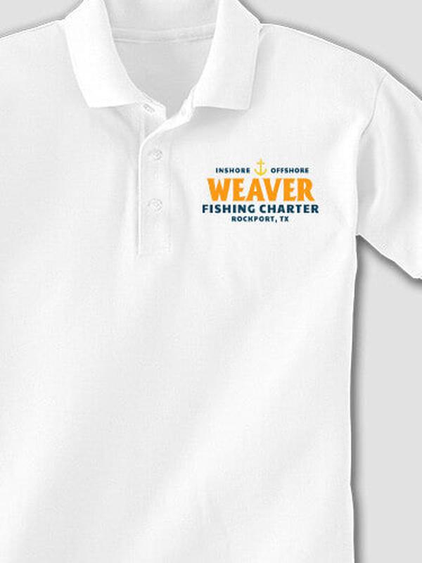 Fishing Charter : Embroidered Polo Shirts product image 2
