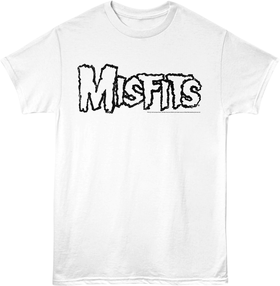 White Logo Misfits T-Shirt product image 1