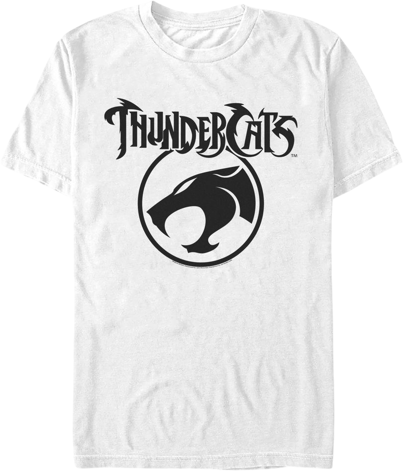 White ThunderCats Logo T-Shirt product image 1