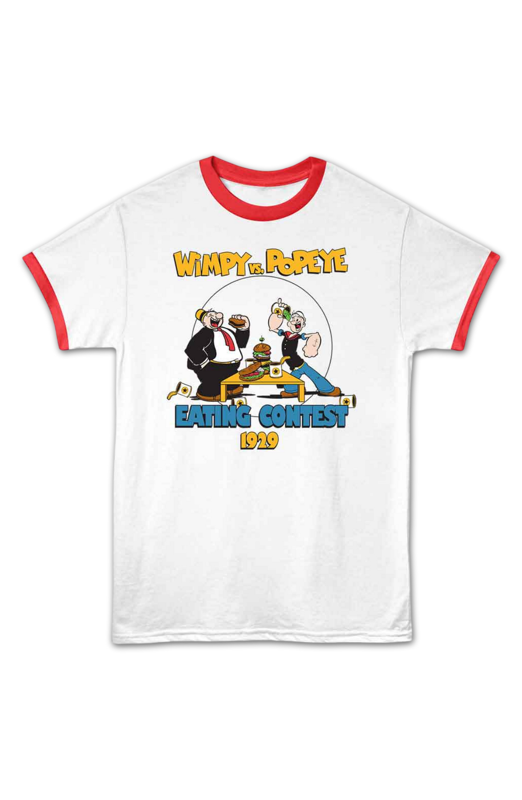 Wimpy vs. Popeye Eating Contest Ringer Shirt product image 2
