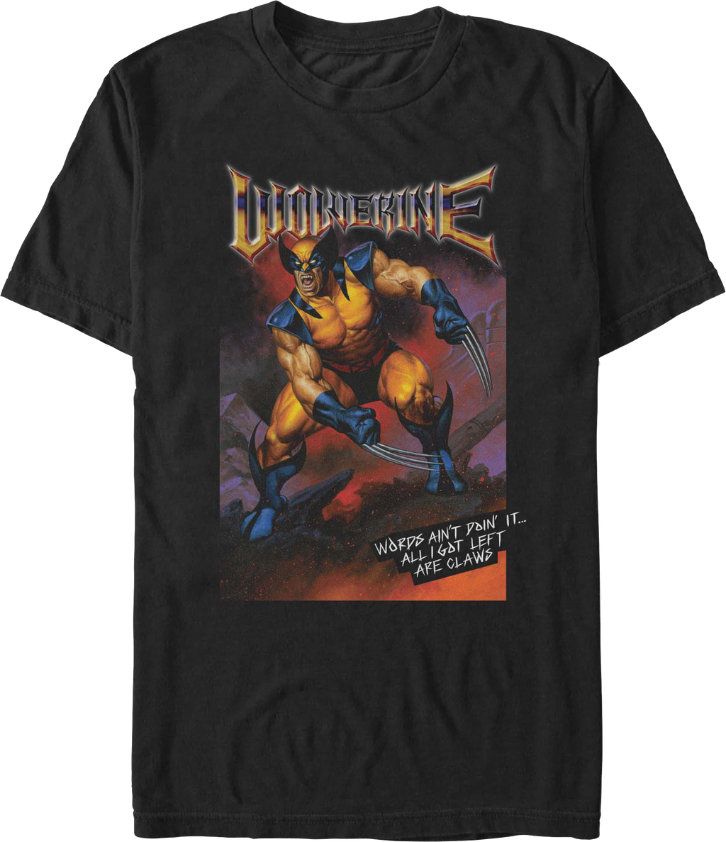 Wolverine All I Got Left Are Claws Marvel Comics T-Shirt product image 1