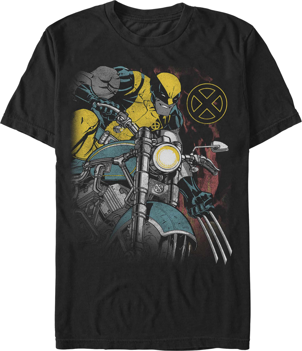 Wolverine Motorcycle Marvel Comics T-Shirt product image 1