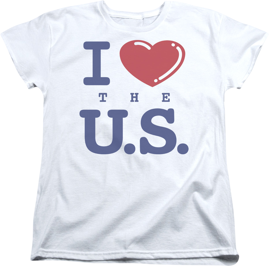 Womens I Love The U.S. Shirt product image 1