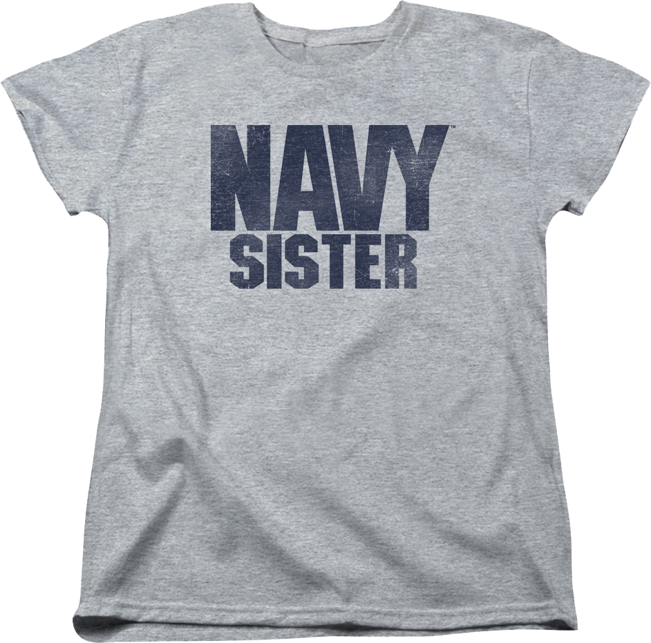Womens Navy Sister Shirt product image 1