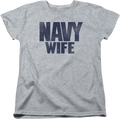 Womens Navy Wife Shirt product image 1