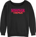 Womens Retrowave Logo Stranger Things Sweatshirt product image 1