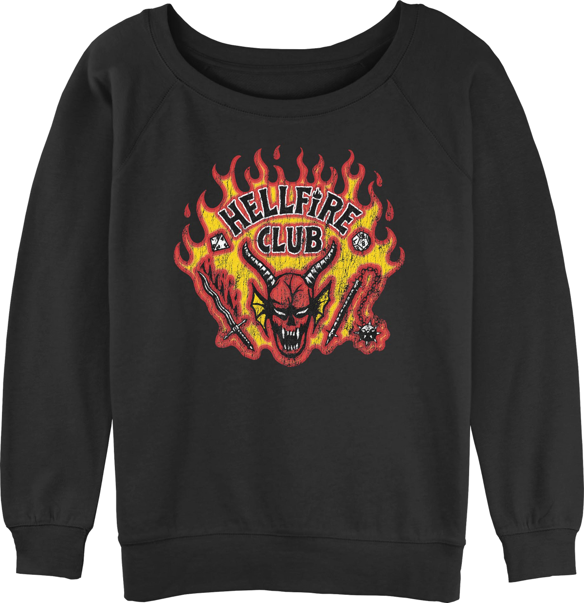 Womens Vintage Hellfire Club Stranger Things Sweatshirt product image 1