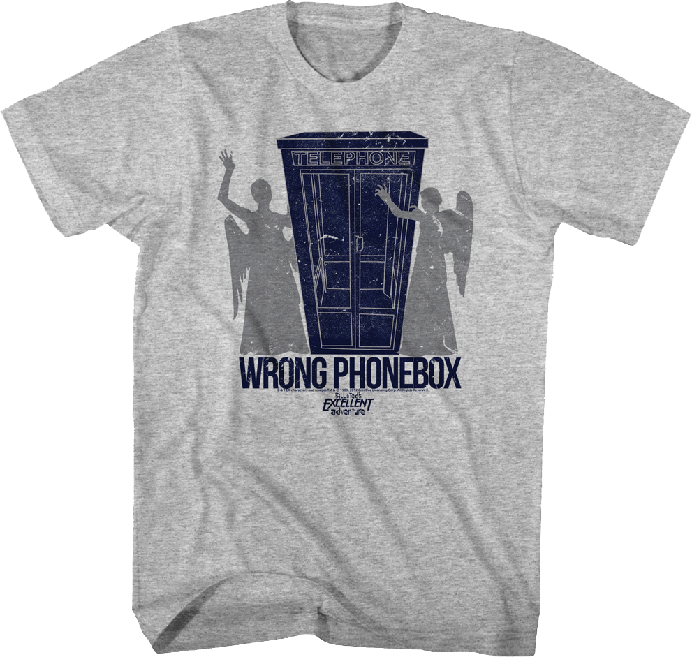 Wrong Phonebox Bill & Ted's Excellent Adventure T-Shirt product image 1