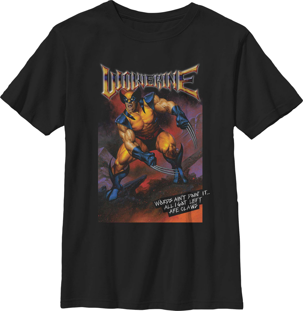 Youth Wolverine All I Got Left Are Claws Marvel Comics Shirt product image 1