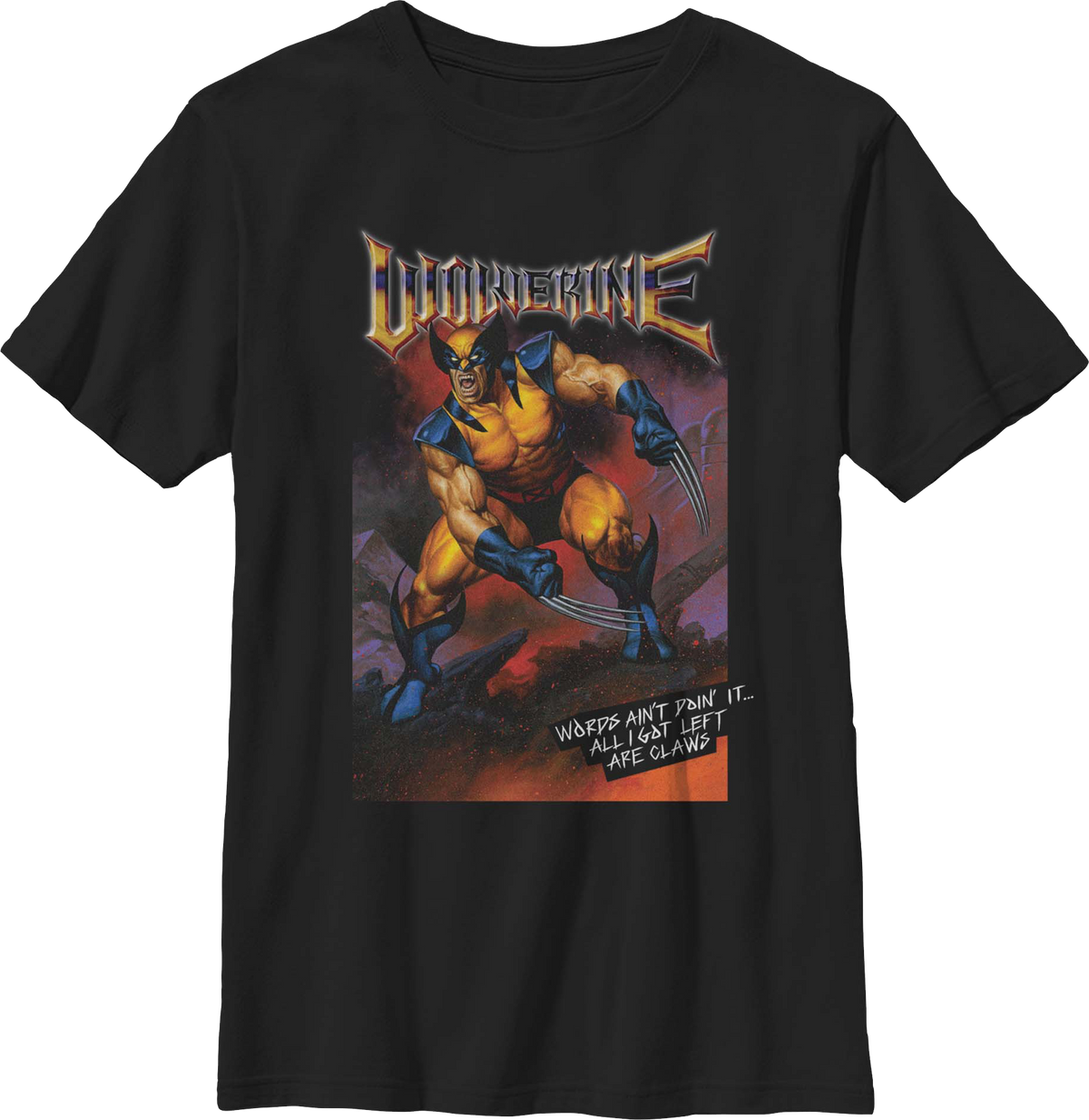Youth Wolverine All I Got Left Are Claws Marvel Comics Shirt product image 1